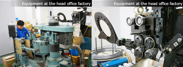 Main manufacturing equipment